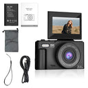 5K Compact Digital Camera With 18X Zoom 180 Degree Flip Screen For YouTube Vlog - stepyours.com