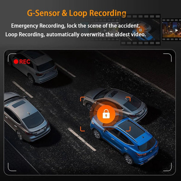 4 Channel Dash Cam 360 Degree Car Video Recorder Night Vision Parking Monitor - stepyours.com