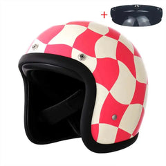 Vintage Open Face Motorcycle Helmet — product view 12