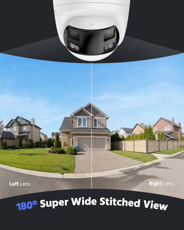 ANNKE 4K 8MP Dual - Lens Outdoor PoE Camera - 180 - Degree Wide View - stepyours.com