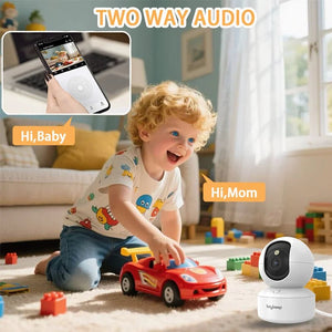 BoyKeep 2K Smart WiFi Security Camera - 360 PTZ Indoor Surveillance Hooks - stepyours.com