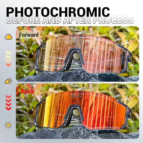 Photochromic Cycling Sunglasses — product view 2