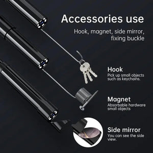 Industrial Endoscope Camera 2.4 Inch IPS LCD 1080P IP67 Waterproof Borescope - stepyours.com