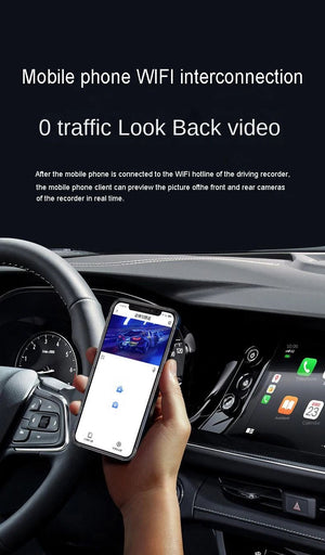 4K Quad Camera Hidden Dash Cam With App Night Vision Motion Detection Parking - stepyours.com