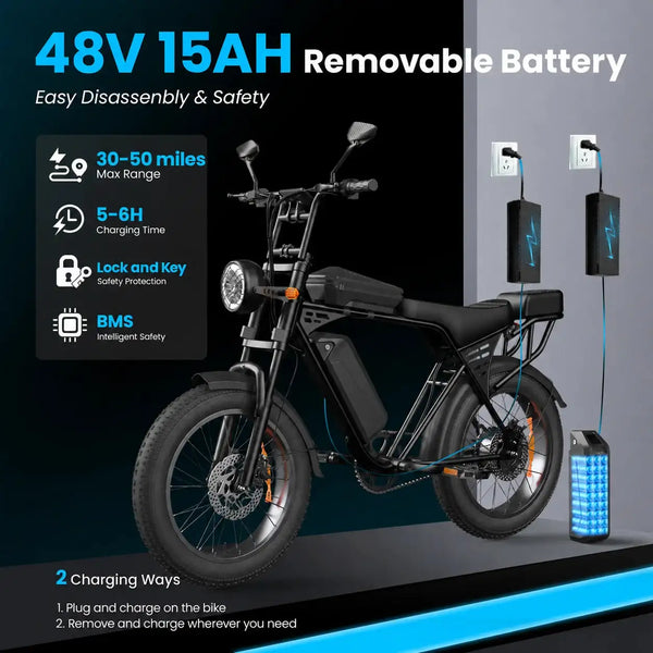 Fat Tire Ebike - Extended Range — product view 4