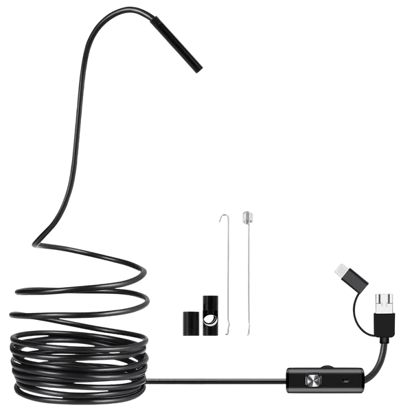 5.5mm Sewer Endoscope Type C Mini Camera For Android Compact Borescope Hooks - stepyours.com