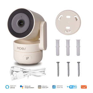 MOES Tuya WiFi Indoor Pan/Tilt Camera - 4MP HD Night Vision And Motion Alerts by stepyours.com