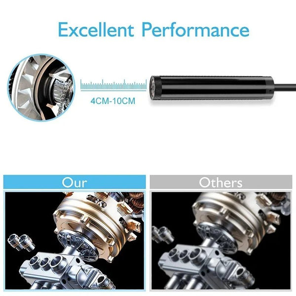 Endoscope Camera 1080P HD Borescope With 8 LED Lights For Tight Spaces - stepyours.com