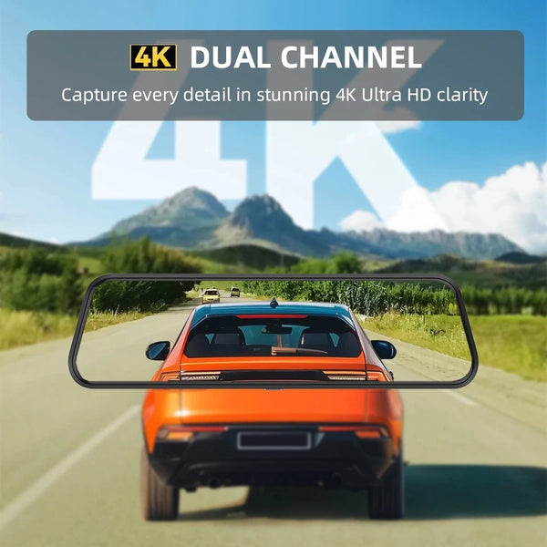 4K Car DVR Touch Screen Dash Cam CarPlay Android Auto Night Vision - stepyours.com