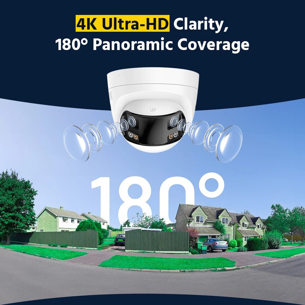 ANNKE 4K 8MP Dual - Lens Outdoor PoE Camera - 180 - Degree Wide View - stepyours.com