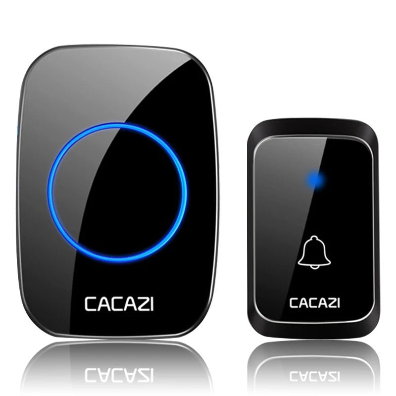 CACAZI A06 Wireless Doorbell 300M Range 36 Chimes Waterproof - stepyours.com