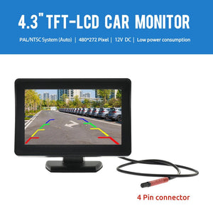 BYNCG 4.3 Inch Car Rear View Camera Kit With Display 2 In 1 Night Vision - stepyours.com