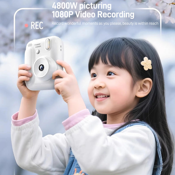 Kids Color Printing Instant Camera 32GB 1080P Digital Photo Video Gift - stepyours.com
