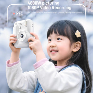 Color Printing Thermal Print Kids Instant Camera 32GB 1080P Digital Gift - stepyours.com