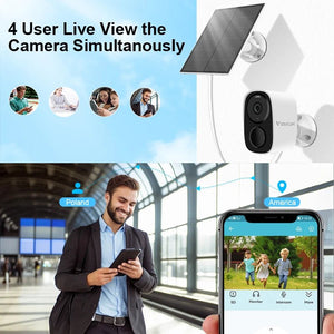 Vstarcam CB54 TZ 2K Solar Wireless Battery Security Camera With PIR Motion Alarm - stepyours.com