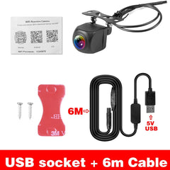 Car Rear View Camera WiFi 170 Degree Wireless Waterproof Backup Camera 12V 24V - stepyours.com