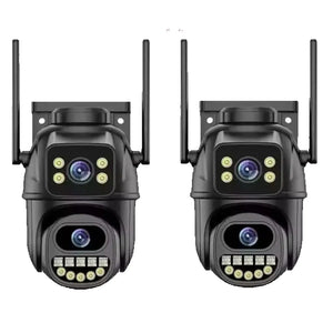 4K 8MP WiFi Surveillance Camera - AI Human Detection with Dual Lens - stepyours.com