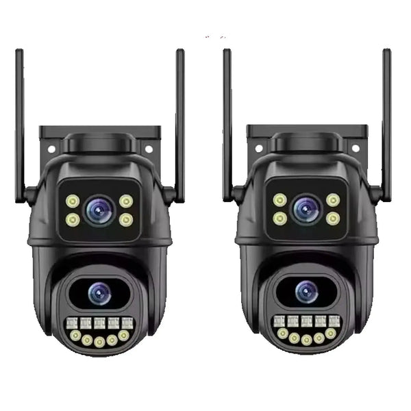 4K 8MP WiFi Surveillance Camera - AI Human Detection with Dual Lens - stepyours.com