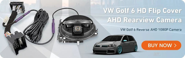 170 Degree AHD 1080P Flip Emblem Rear View Camera For VW Golf 6 7 8 - stepyours.com