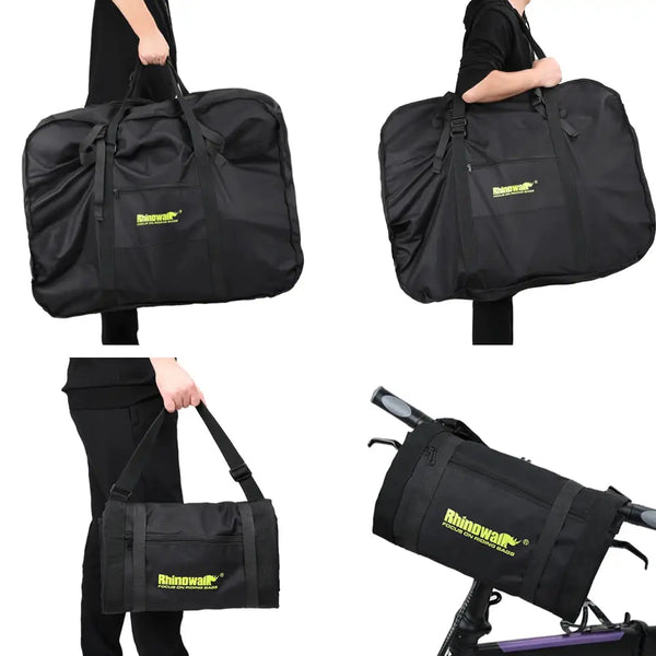 Rhinowalk Folding Bike Storage Bag Thickened Fits 20-Inch Or 16-Inch Portable Folding Bike Light Bike Travel Carry Handbag Cover