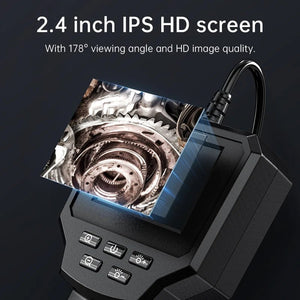Industrial Endoscope Camera 2.4 Inch IPS LCD 1080P IP67 Waterproof Borescope - stepyours.com