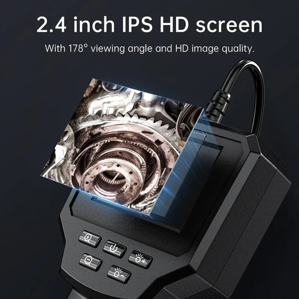 Industrial Endoscope Camera 2.4 Inch IPS LCD 1080P IP67 Waterproof Borescope - stepyours.com