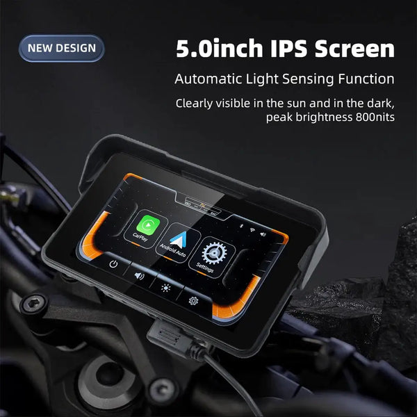 Ekiy Carplay Moto - Waterproof GPS Screen -  product image