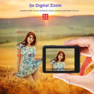 HUAFANT M4R Action Camera 5K 4K60FPS Waterproof 30m IPS Touch LCD 5X Zoom - stepyours.com
