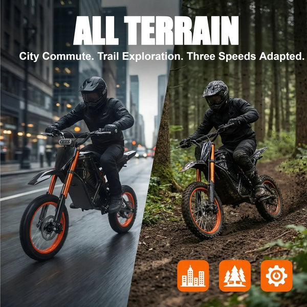 Xtion Fat Tire Electric Dirt Bike — product view 3