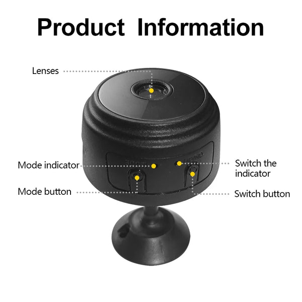 A9 WiFi Mini Camera 720P Indoor Security For Home Office Infant Pet Monitoring - stepyours.com