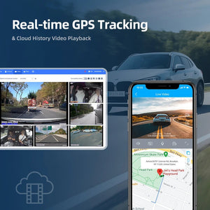 Jimi JC181 Mini 4G Dash Cam Dual Lens Live Stream GPS Tracking WiFi Hotspot - stepyours.com