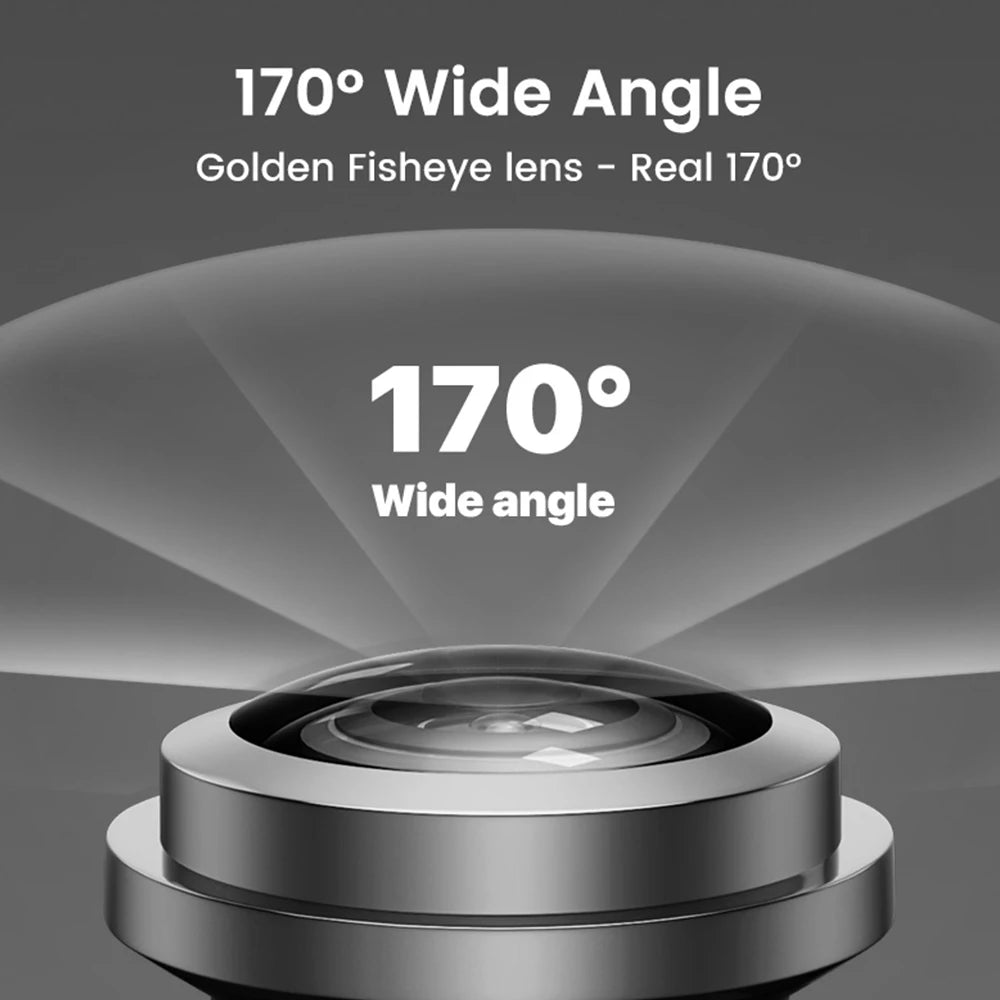 170 Degree Fisheye Rear View Camera Golden Lens Night Vision For Parking Safety - stepyours.com