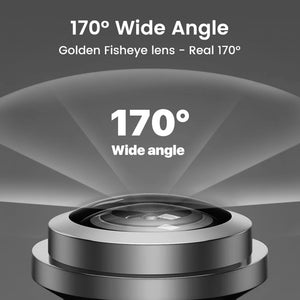 170 Degree Fisheye Rear View Camera Golden Lens Night Vision For Parking Safety - stepyours.com