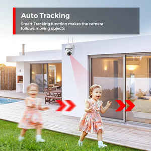 Smart 4MP Wireless Outdoor PTZ Camera With AI Auto Tracking Night Vision - stepyours.com