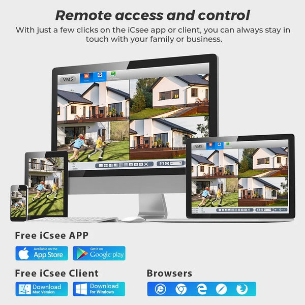 4MP Outdoor WiFi Camera 2K PTZ Night Vision IP Surveillance ICSee App - stepyours.com