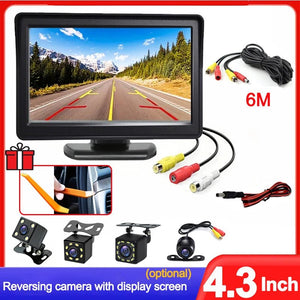 Four Point Three Inch Rear View Monitor For Car Parking Reversing Camera System - stepyours.com