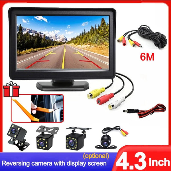 Four Point Three Inch Rear View Monitor For Car Parking Reversing Camera System - stepyours.com