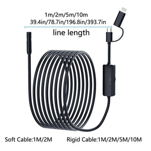 Android Endoscope 2 In 1 Camera USB C iOS Borescope Waterproof - stepyours.com