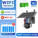 SHIWOJIA 4K 8MP Solar Camera With 4G SIM WiFi Color Night Vision PTZ Dual Lens - stepyours.com