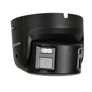 Hikvision 8MP Panoramic ColorVu Turret IP Camera Dual Lens Built In Mic Speaker - stepyours.com