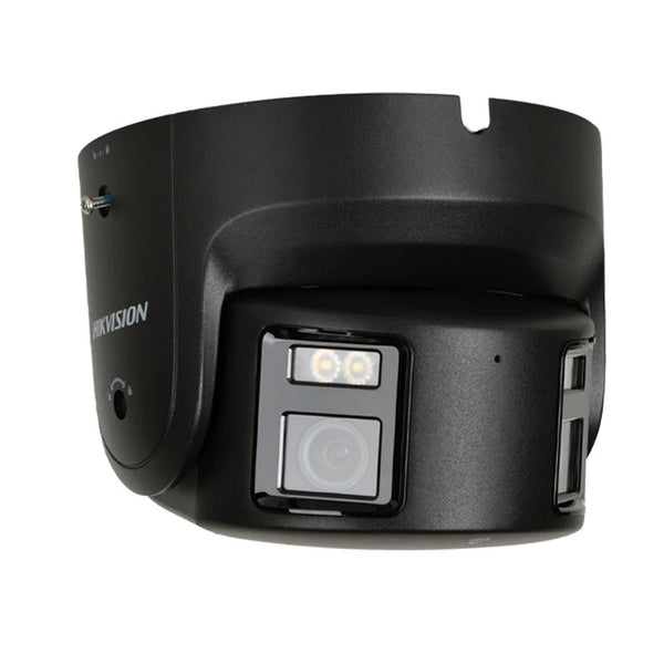Hikvision 8MP Panoramic ColorVu Turret IP Camera Dual Lens Built In Mic Speaker - stepyours.com