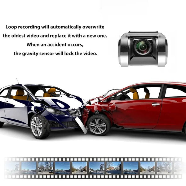 USB Dash Cam 1080P HD Night Vision With ADAS And G Sensor - stepyours.com