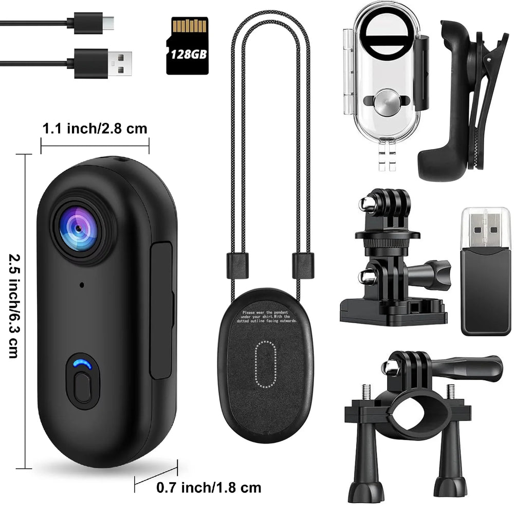 4K Mini WiFi Magnetic POV Action Camera for Sports Waterproof Helmet Cam - stepyours.com