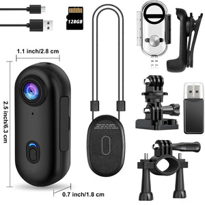 4K Mini WiFi Magnetic POV Action Camera for Sports Waterproof Helmet Cam - stepyours.com