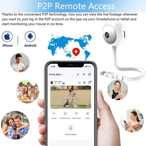 5MP Mini WiFi Indoor Camera 2K AI Auto Tracking Tuya for Baby Monitor - stepyours.com
