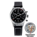 Sugess 1963 Pilot Watch Men Mechanical Chronograph Panda Wristwatch Air Force Sapphire Waterproof for Seagull Movement ST1901 v3