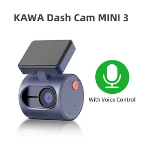 Kawa 2K Dash Cam Mini 3 for Cars Night Vision WiFi App - stepyours.com