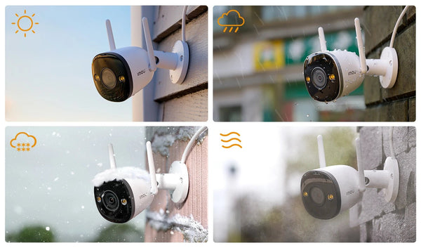 Imou Bullet 2E 5MP Color Night Vision Spotlight Outdoor Camera With Human Detect - stepyours.com