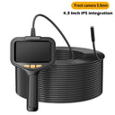 Four Point Three Inch Industrial Endoscope Camera 1080P HD 50m Rigid Cable - stepyours.com