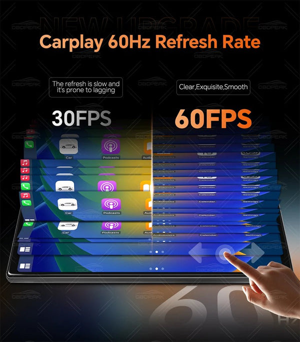K2 Pro 11.3 4K Car DVR With Wireless CarPlay Android Auto Dual Lens Dash Cam - stepyours.com